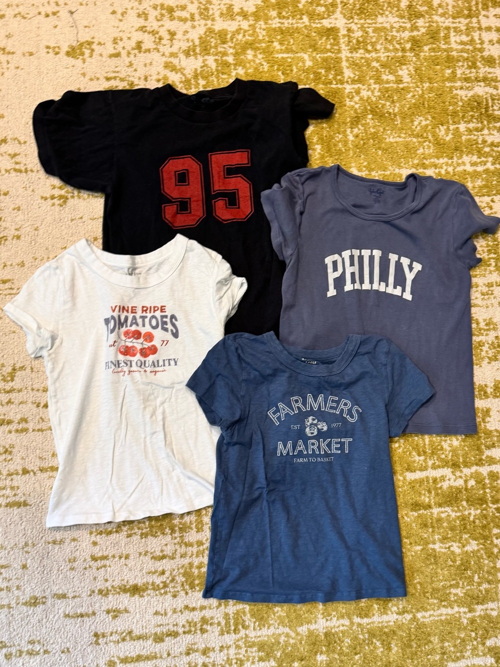 Group of four women’s small t-shirts - two American Eagle, two Brandy Melville